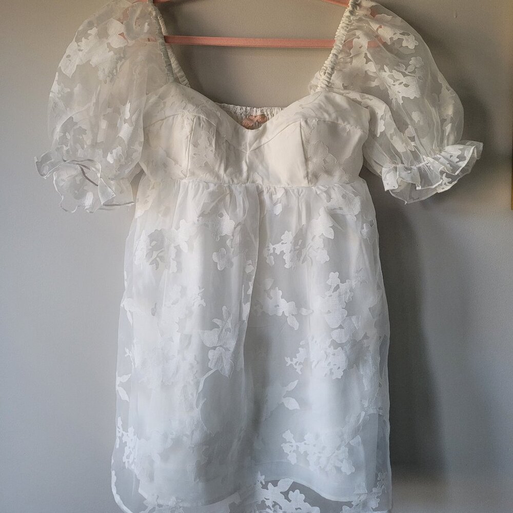Inspired Hearts Organza Puff Dress